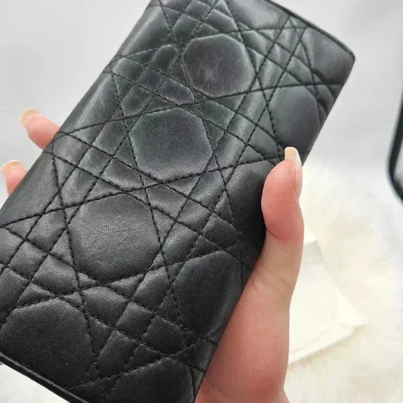 Dior  Lambskin Cannage Long Wallet - Picture 6 of 16